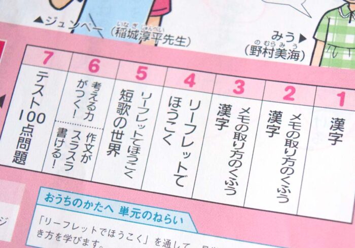 国語は漢字やリーフレットの読み取りみたいなものがメイン。