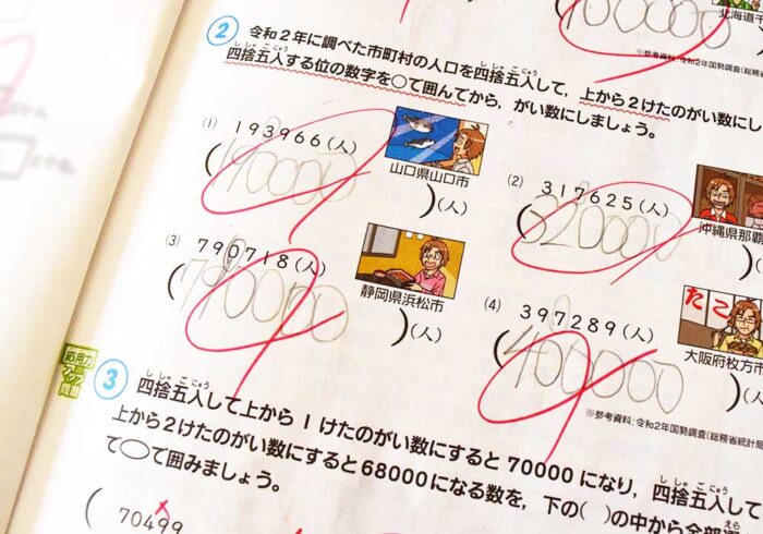 算数は「がい数やがい算」という、結構な小学生が苦手とする単元