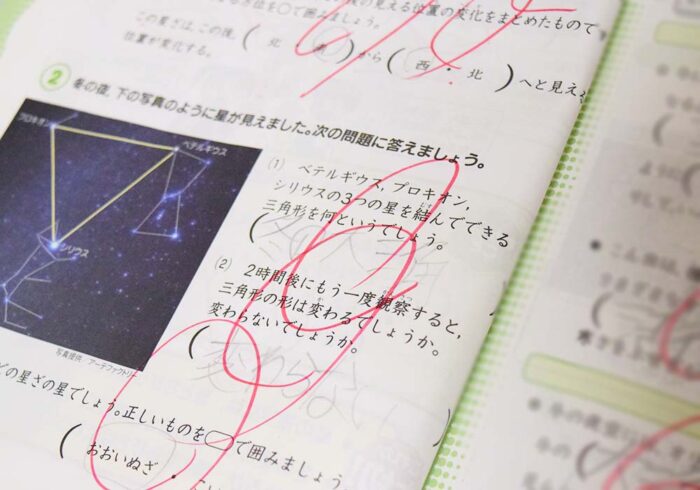 メインワークの内容は、国語算数理科社会ともに12月末までに習うであろう単元で構成されています。