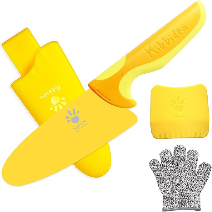 Kibbidea 子供用安全包丁 手が切れない包丁