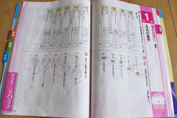 進研ゼミ5年生国語